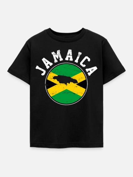 Jamaika - Kinder T-Shirt - Schwarz