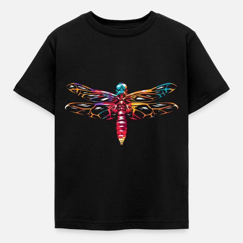 Libellules Odonata libellule - T-shirt Enfant - noir