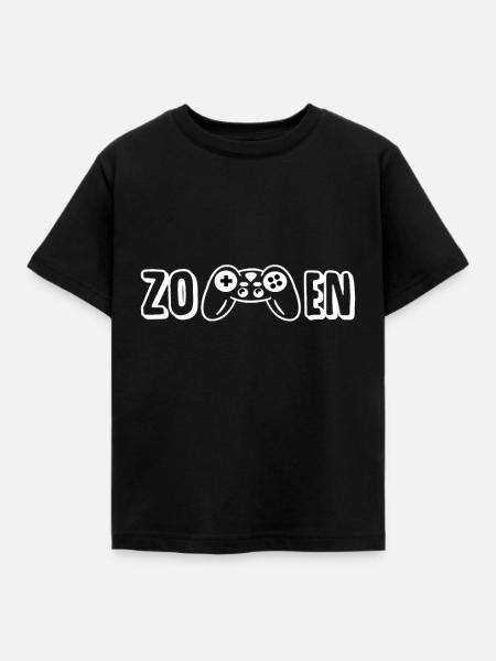 Zocken - Kinder T-Shirt - Schwarz