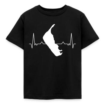 Îles de la Frise orientale - Amrum Heartbeat - T-shirt Enfant - noir - Devant - AI Model Kid Female (0cm)