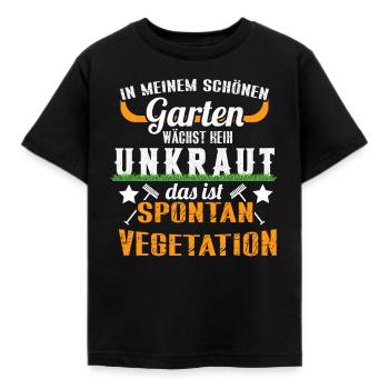 In Meinem Schönen Garten - Kinder T-Shirt - Schwarz - Vorne - AI Model Kid Female (0cm)
