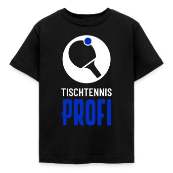 Tischtennis Profi Motiv - Kinder T-Shirt - Schwarz - Vorne - AI Model Kid Female (0cm)
