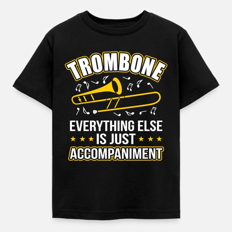 Trombone trombone - Kids' T-Shirt - black