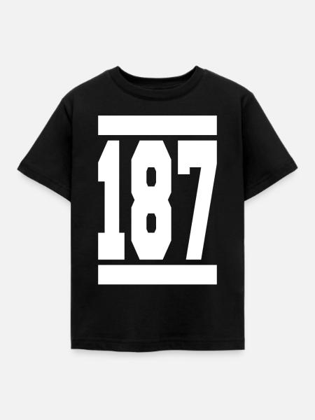 187 - Kinder T-Shirt - Schwarz