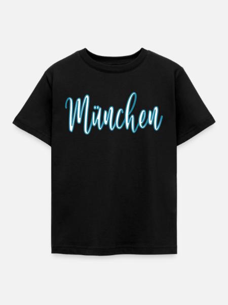 München - Kinder T-Shirt - Schwarz
