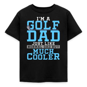 Golf - Kinder T-Shirt - Schwarz - Vorne - AI Model Kid Female (0cm)