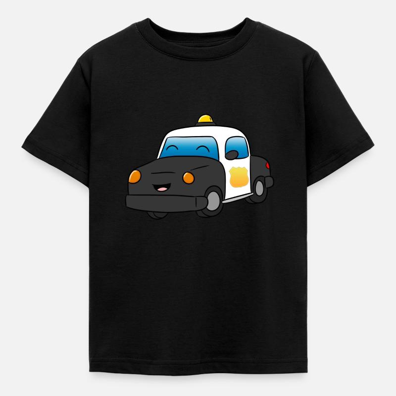 Polizei - Kinder T-Shirt - Schwarz