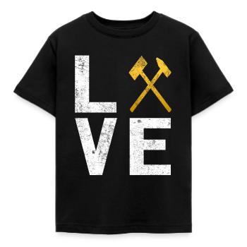 Maillets et fers pour mines minières - T-shirt Enfant - noir - Devant - AI Model Kid Female (0cm)