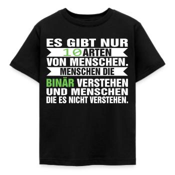 Informatik Witz Systemadministrator EDV Witz - Kinder T-Shirt - Schwarz - Vorne - AI Model Kid Female (0cm)