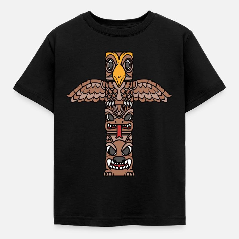 coiffe indienne indienne - T-shirt Enfant - noir