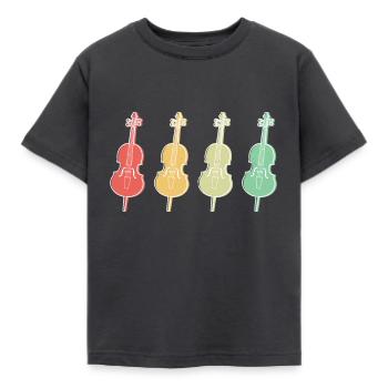 Violoncelles - T-shirt Enfant - charbon - Devant - AI Model Kid Female (0cm)