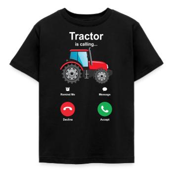 Traktor - Kinder T-Shirt - Schwarz - Vorne - AI Model Kid Female (0cm)