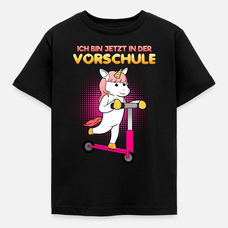 Vorschule Mädchen Vorschulkind - Kinder T-Shirt - Schwarz