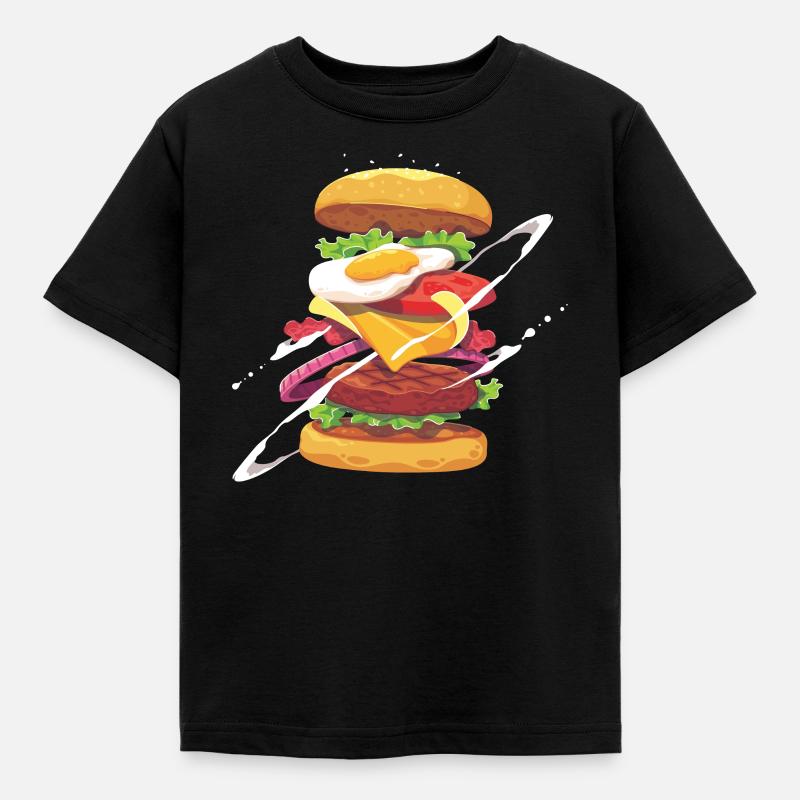 Burger - T-shirt Enfant - noir