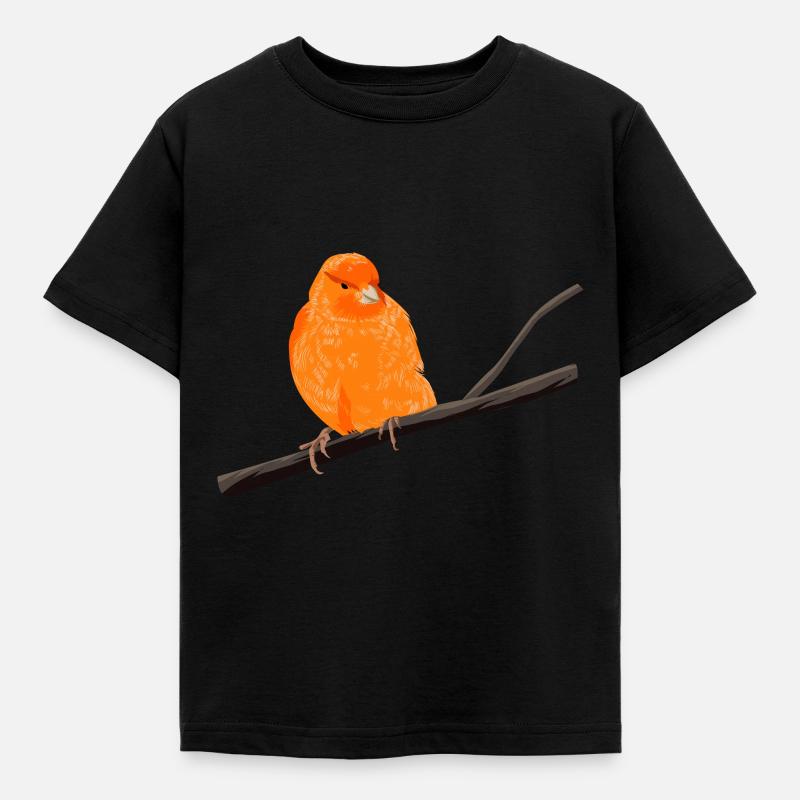 Canari sur branche - T-shirt Enfant - noir