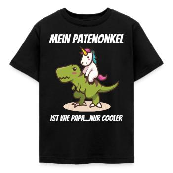 Geschenk für Patenkind von Patenonkel Taufpate - Kinder T-Shirt - Schwarz - Vorne - AI Model Kid Female (0cm)