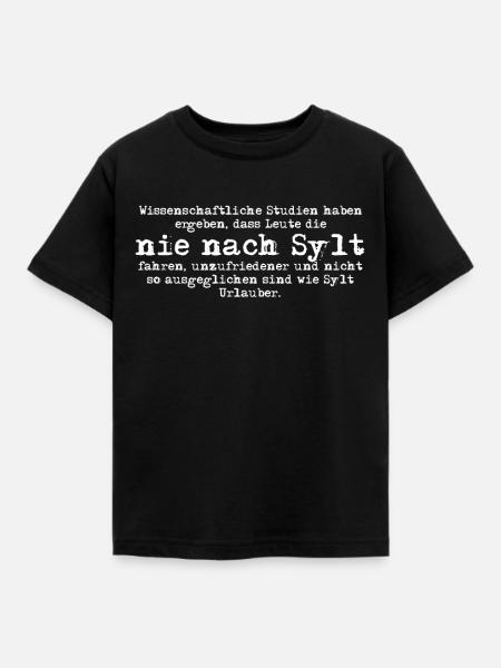 Sylt - Kinder T-Shirt - Schwarz
