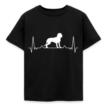 Bavarian Mountain Welding Dog Heartbeat BGS - T-shirt Enfant - noir - Devant - AI Model Kid Female (0cm)