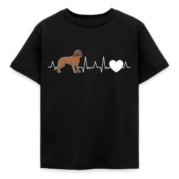 Bavarian Mountain Welding Dog Heartbeat BGS - T-shirt Enfant - noir - Devant - AI Model Kid Female (0cm)