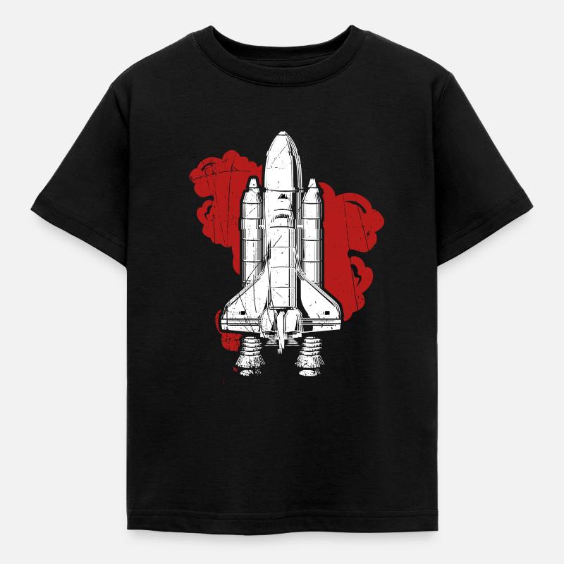 Grand cadeau de fusée pour les amis de la fusée et de l'espace - T-shirt Enfant - noir