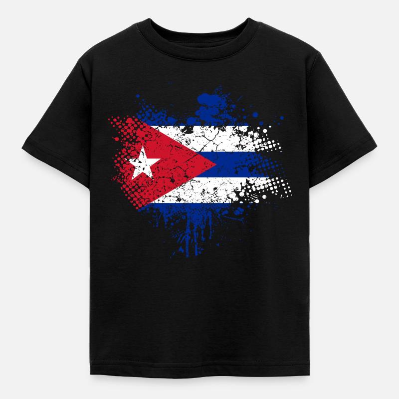 Cuba drapeau - T-shirt Enfant - noir