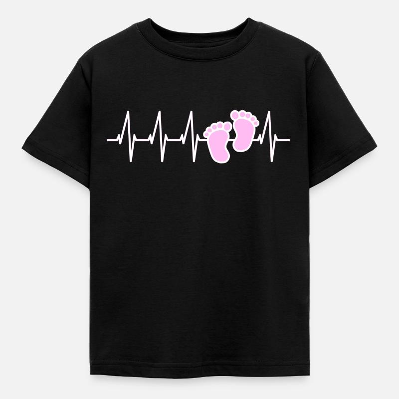 Es wird ein Mädchen! Schwangerschaft Baby - Kinder T-Shirt - Schwarz