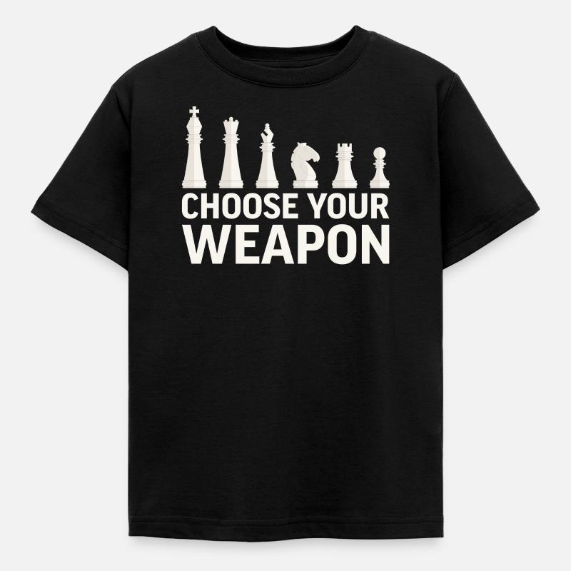 Chess chess player chess game chess pieces - Kids' T-Shirt - black
