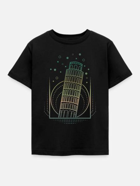 Pisa - Kinder T-Shirt - Schwarz