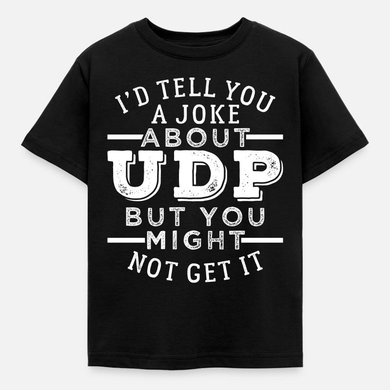 Programmer UDP Gift - Kids' T-Shirt - black