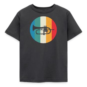 Cadeau de corne de joueur de corne de joueur de corne de bugle - T-shirt Enfant - charbon - Devant - AI Model Kid Female (0cm)