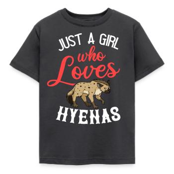 Hyène asie afrique hyènes hyène hyène hyène - T-shirt Enfant - charbon - Devant - AI Model Kid Female (0cm)