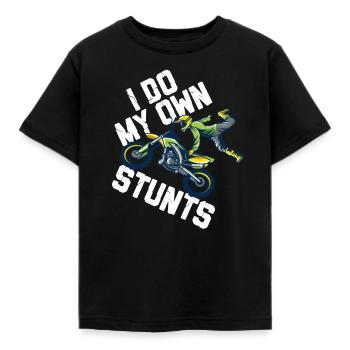 Motocross Motocross Kinder Motocross Maschine - Kinder T-Shirt - Schwarz - Vorne - AI Model Kid Female (0cm)