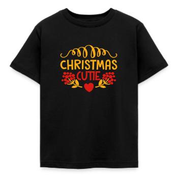 Christmas Cutie - Cadeau de Noël - T-shirt Enfant - noir - Devant - AI Model Kid Female (0cm)