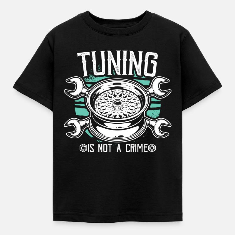 Tuning Auto Tuning Car Tuning Tuning Geschenke - Kinder T-Shirt - Schwarz