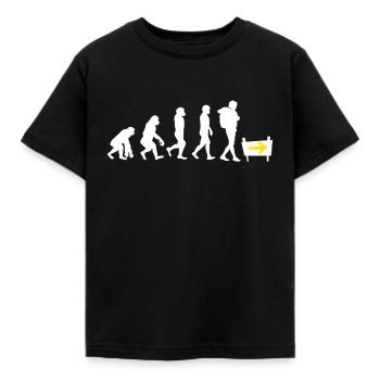 Jakobspilger Jakobsweg Glück Shirt - Kinder T-Shirt - Schwarz - Vorne - AI Model Kid Female (0cm)