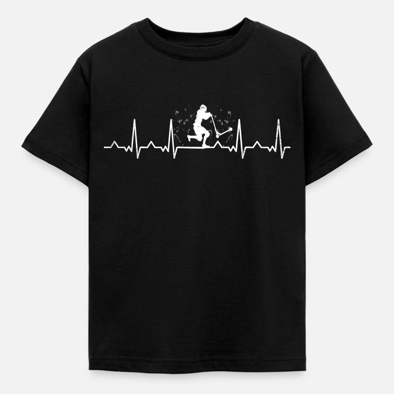 Scooter Tretroller Stunts Skatepark Geschenkidee - Kinder T-Shirt - Schwarz