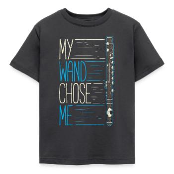 Mon joueur de flûte à baguette - T-shirt Enfant - charbon - Devant - AI Model Kid Female (0cm)