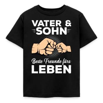 Papa Sohn - Kinder T-Shirt - Schwarz - Vorne - AI Model Kid Female (0cm)