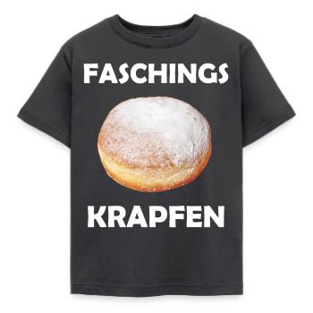 Faschingskrapfen Faschingskostüm Krapfen Fasching - Kinder T-Shirt - Dunkelgrau - Vorne - AI Model Kid Female (0cm)