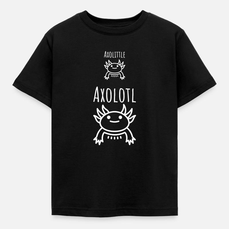 Axolotl - Kinder T-Shirt - Schwarz