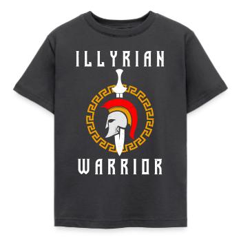 Albania Illyrian Warrior Autochthonous Kosovar - Kids' T-Shirt - dark grey - Front - AI Model Kid Female (0cm)