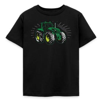 tracteur - T-shirt Enfant - noir - Devant - AI Model Kid Female (0cm)