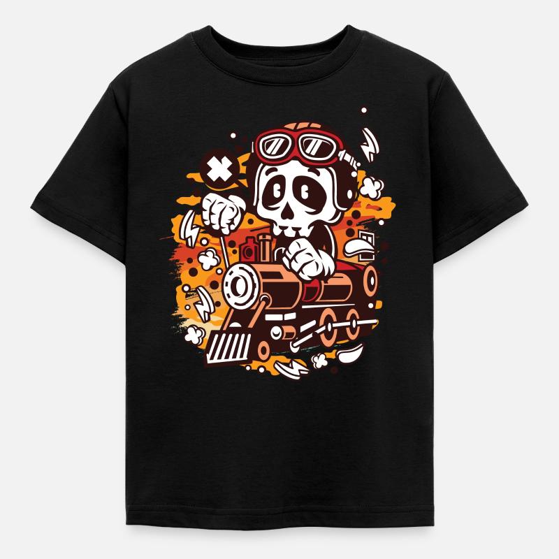 Zug - Kinder T-Shirt - Schwarz