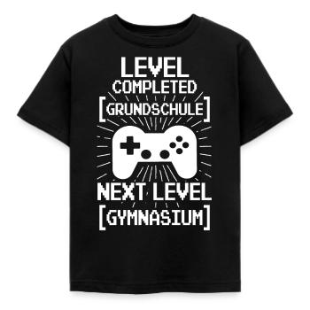 Grundschule Einschulung Gymnasium 5. Klasse Gaming - Kinder T-Shirt - Schwarz - Vorne - AI Model Kid Female (0cm)