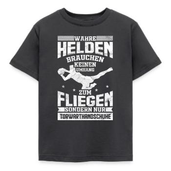 Torwart Torhüter Keeper - Kinder T-Shirt - Dunkelgrau - Vorne - AI Model Kid Female (0cm)