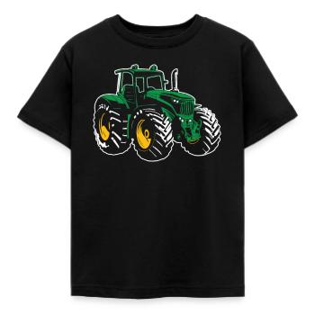 traktori - Lasten t-paita - musta - Edestä - AI Model Kid Female (0cm)
