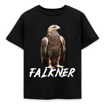 Vogeltier Greifvogel Krallen Falkner - Kinder T-Shirt - Schwarz - Vorne - AI Model Kid Female (0cm)