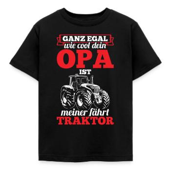 Bauer Traktor Landwirtschaft - Kinder T-Shirt - Schwarz - Vorne - AI Model Kid Female (0cm)