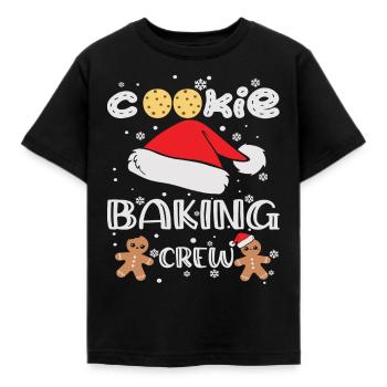 Cookie Baking Crew - Kinder T-Shirt - Schwarz - Vorne - AI Model Kid Female (0cm)