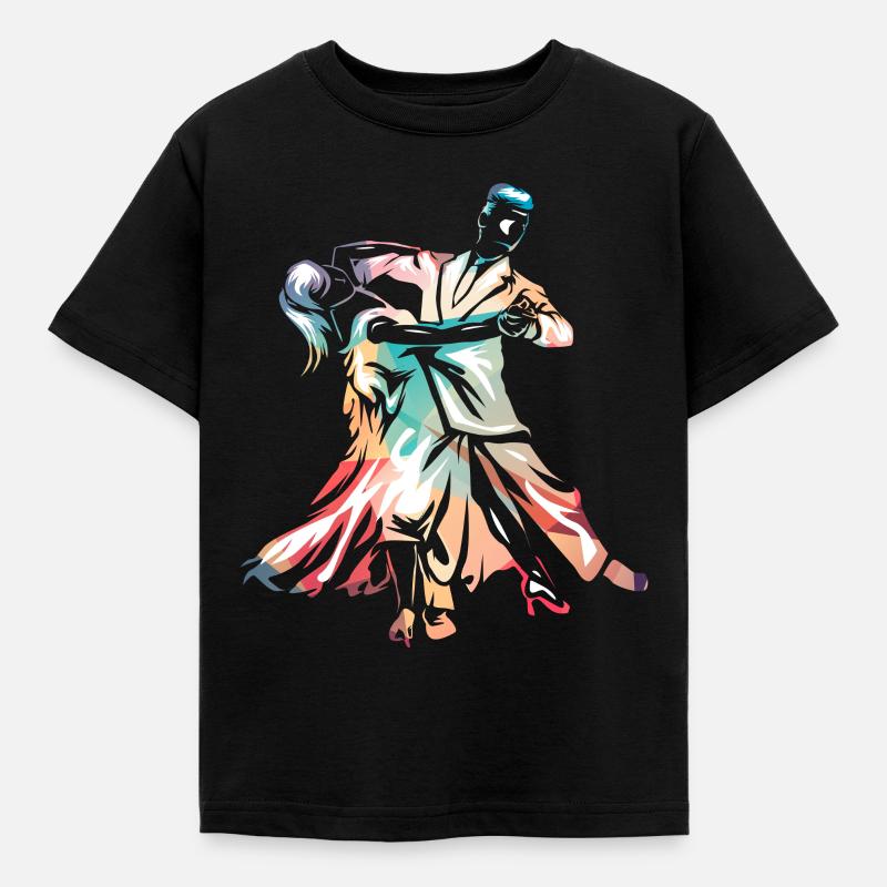 Foxtrott-Tanz - Kinder T-Shirt - Schwarz